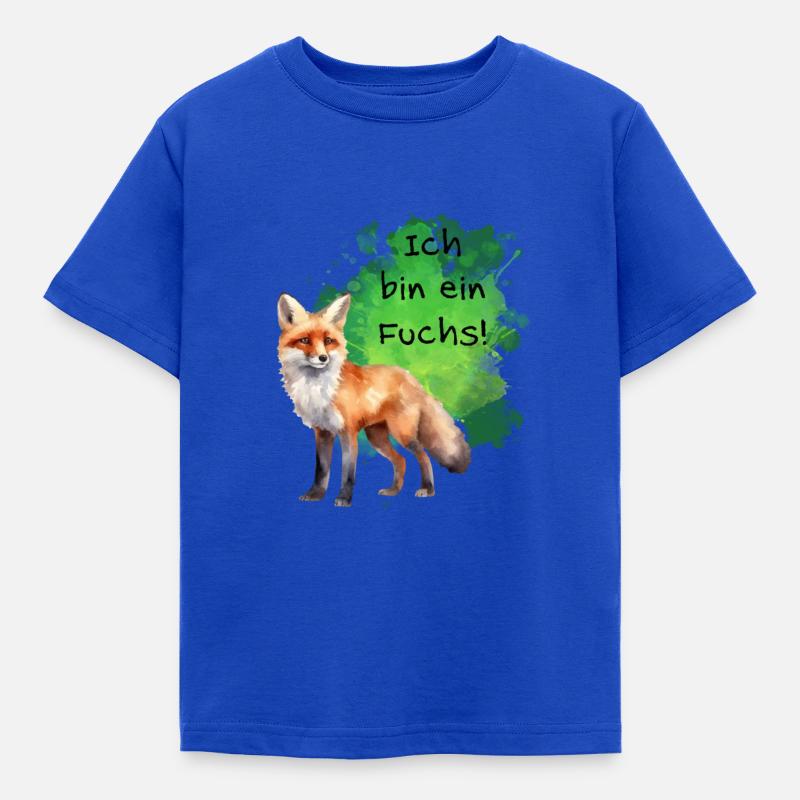 Ich bin ein Fuchs! - Kinder T-Shirt - Royalblau