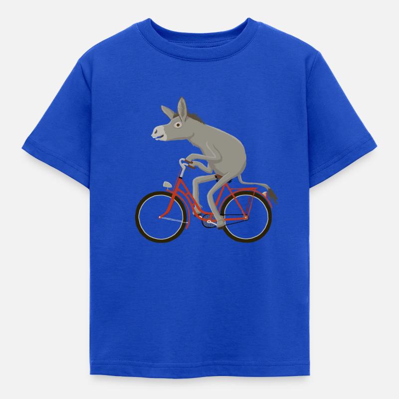 Drahtesel rot - Kinder T-Shirt - Royalblau