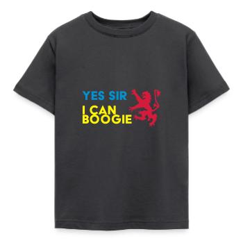 Yes Sir, I Can Boogie - Kids' T-Shirt - dark grey - Front - AI Model Kid Female (0cm)