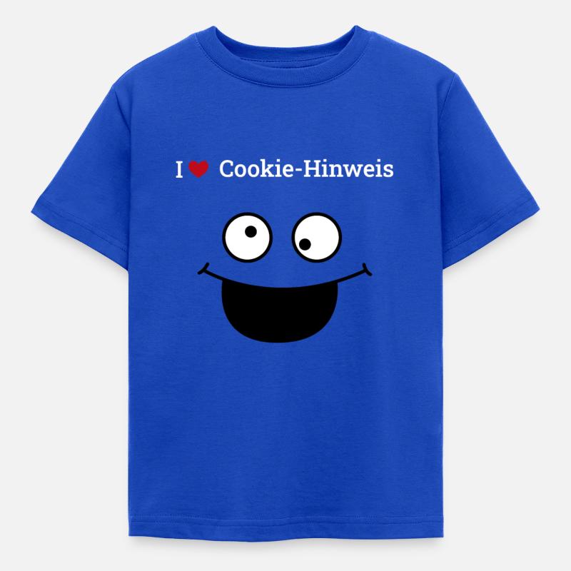 Cookie-Hinweis - Kinder T-Shirt - Royalblau