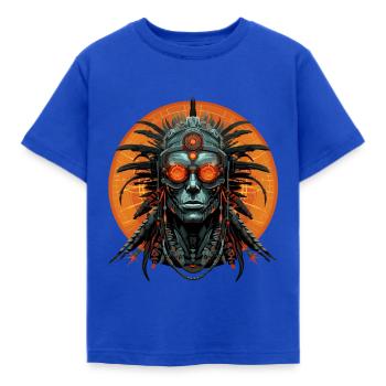 Digital Nomads - Kinder T-Shirt - Royalblau - Vorne - AI Model Kid Female (0cm)