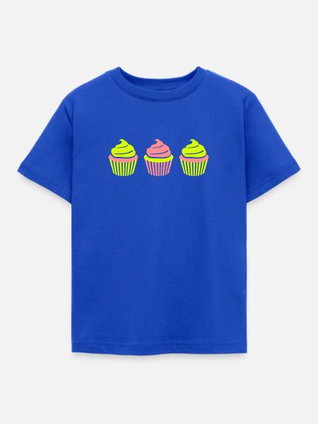 Cupcake - Kinder T-Shirt - Royalblau