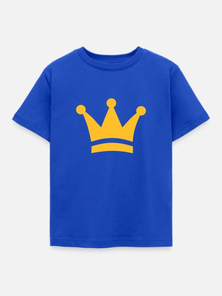 Krone - Kinder T-Shirt - Royalblau