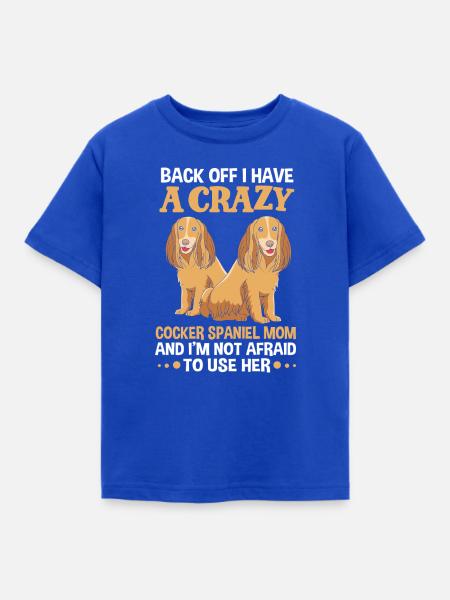 Cocker Spaniel Mama Hundemama - Kinder T-Shirt - Royalblau