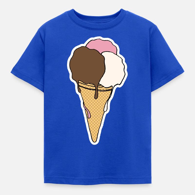 Eis - Kinder T-Shirt - Royalblau