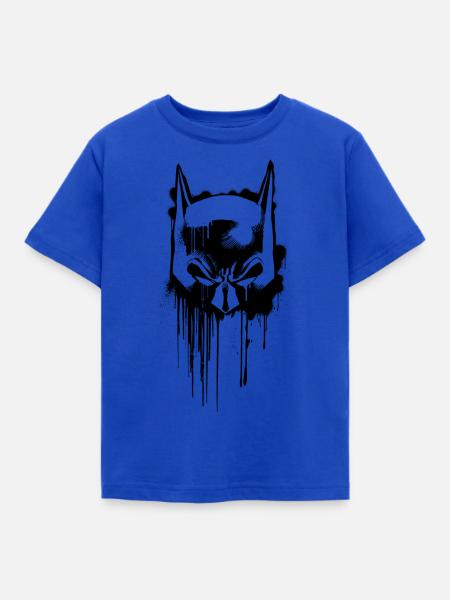 Batman Maske Superhelden - Kinder T-Shirt - Royalblau