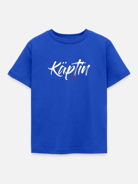 Käptin - Kinder T-Shirt - Royalblau