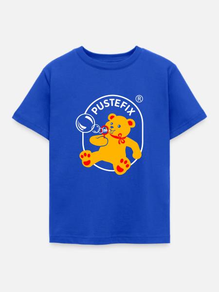 PUSTEFIX Logo - Kinder T-Shirt - Royalblau