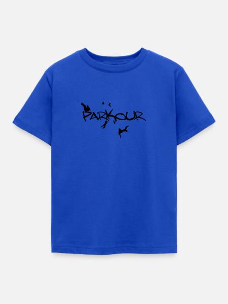 Parkour Sort - Kinder T-Shirt - Royalblau
