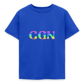 cgn, cologne,gay pride,LBGT,rainbow,LGBT - Kids' T-Shirt - royal blue - Front - AI Model Kid Female (0cm)