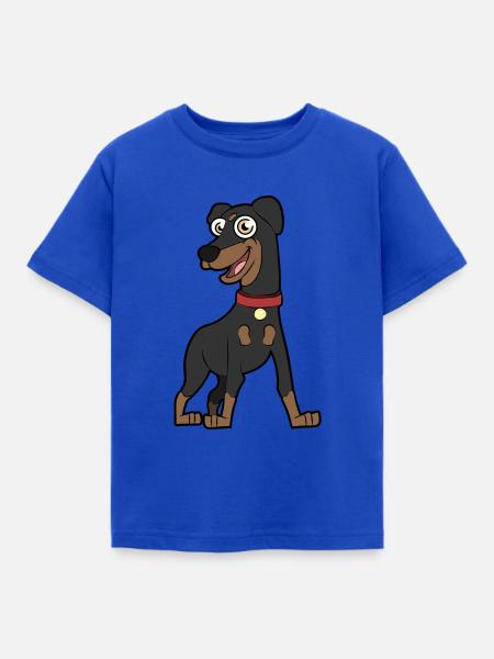 Deutscher Pinscher - Kinder T-Shirt - Royalblau