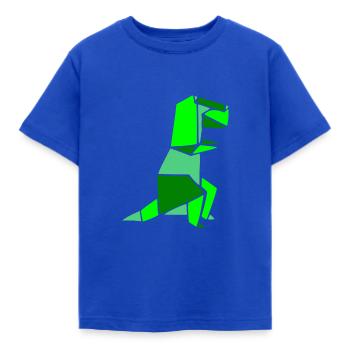 Dino T-Rex Artwork - T-shirt Enfant - bleu royal - Devant - AI Model Kid Female (0cm)