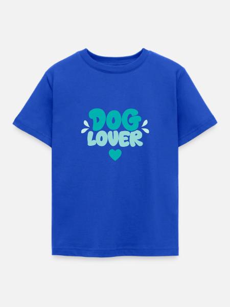 Dog Lover - Kinder T-Shirt - Royalblau