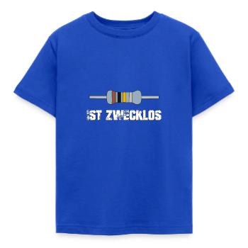 Widerstand ist zwecklos - Kinder T-Shirt - Royalblau - Vorne - AI Model Kid Female (0cm)