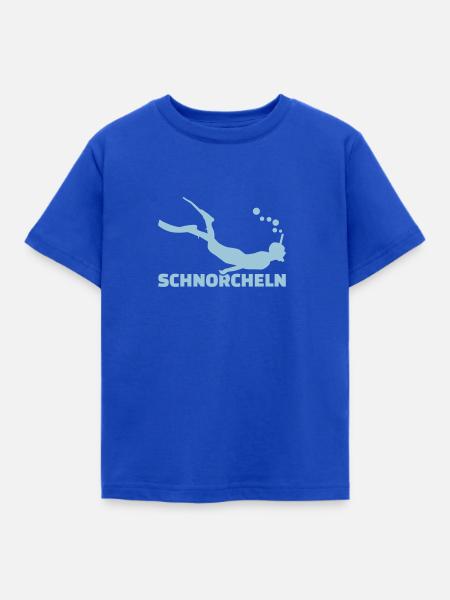 Schnorcheln - Kinder T-Shirt - Royalblau