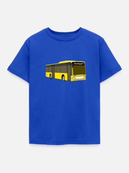 Bus Stuttgart - Kinder T-Shirt - Royalblau