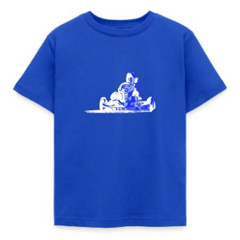 Dessin Kart BlueStig - T-shirt Enfant - bleu royal - Devant - AI Model Kid Female (0cm)