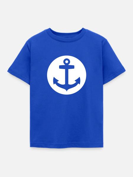 Anker - Kinder T-Shirt - Royalblau