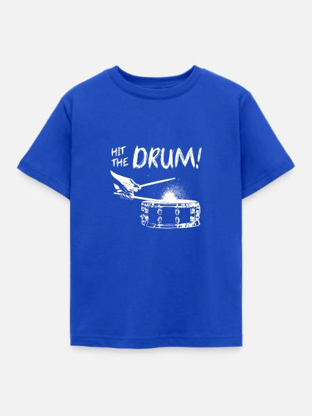 HitTheDrum Snare- auf hell - Kinder T-Shirt - Royalblau