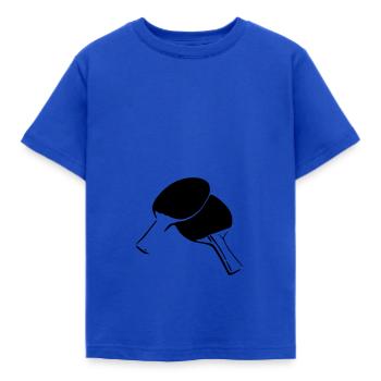 Tischtennisschläger - Kinder T-Shirt - Royalblau - Vorne - AI Model Kid Female (0cm)