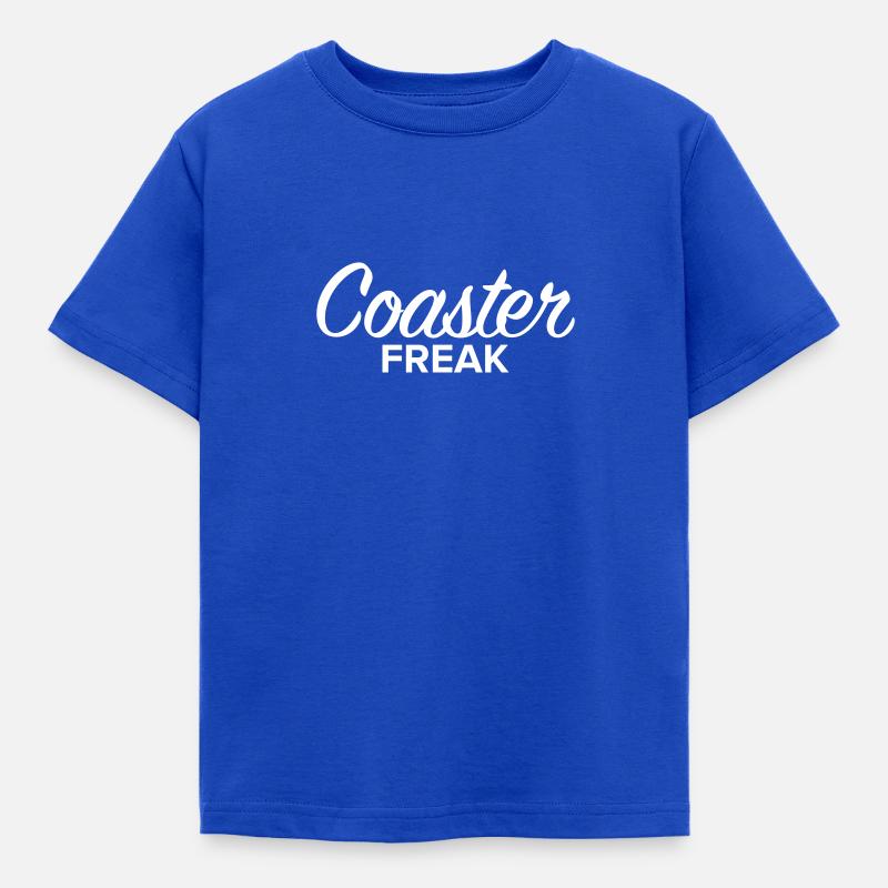 Coaster Freak Script - Kids' T-Shirt - royal blue