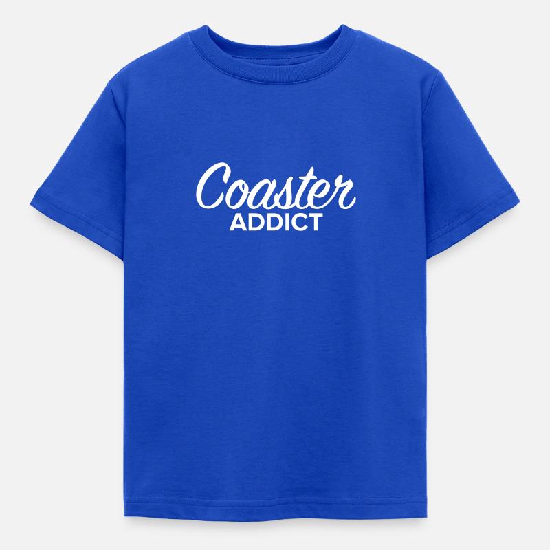 Coaster Addict Script - Kids' T-Shirt - royal blue