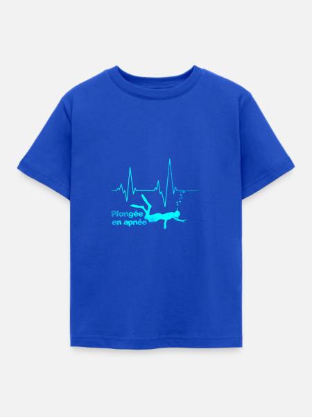 Schnorcheln mit Herzschlag - Kinder T-Shirt - Royalblau