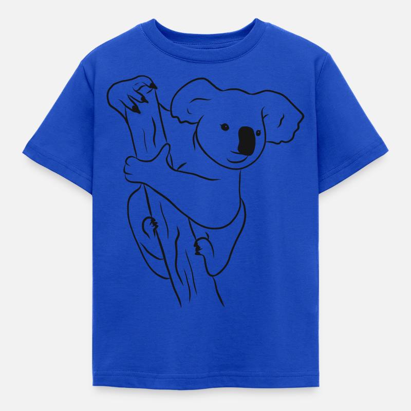koala - Kinder T-Shirt - Royalblau