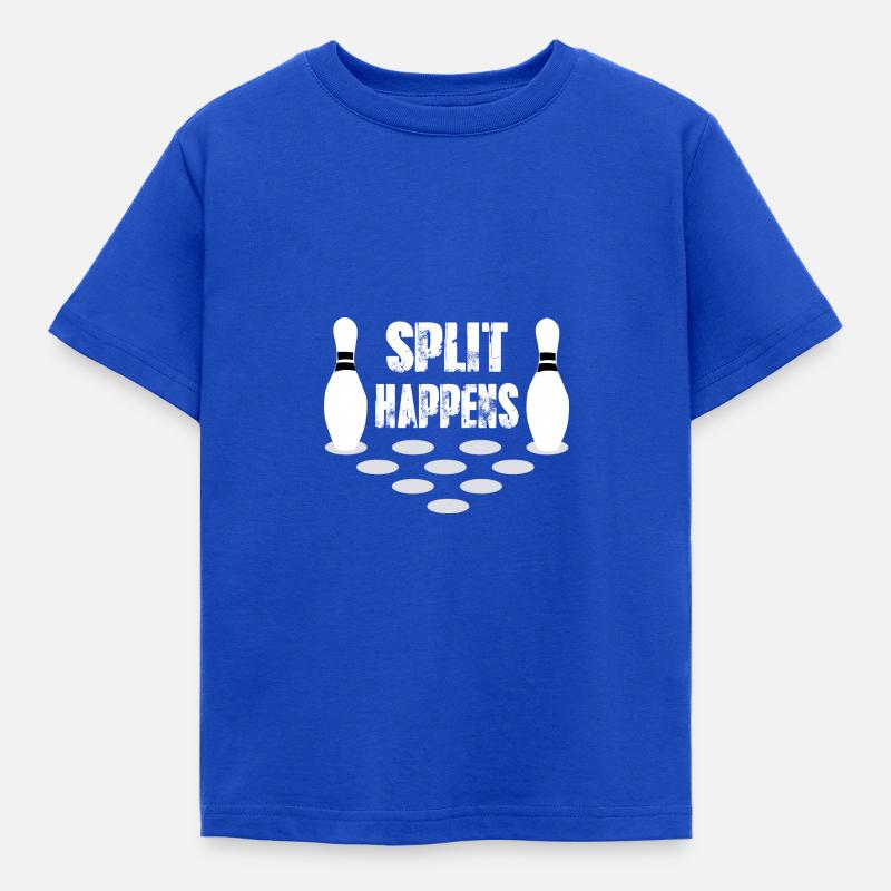 Split Happens white - Kids' T-Shirt - royal blue