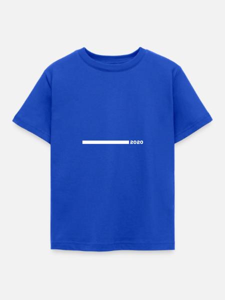 2020 strich - Kinder T-Shirt - Royalblau