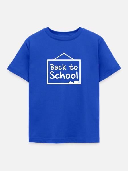 Schule - Kinder T-Shirt - Royalblau