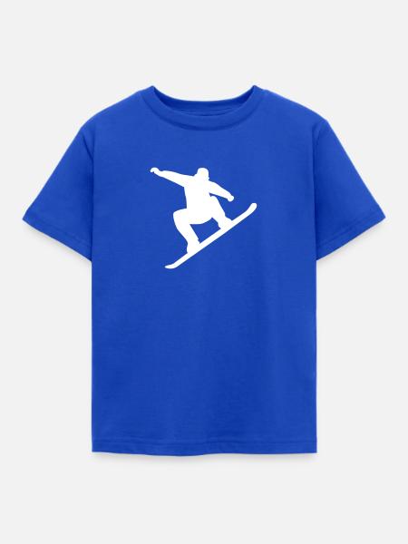 Snowboarding - Kinder T-Shirt - Royalblau