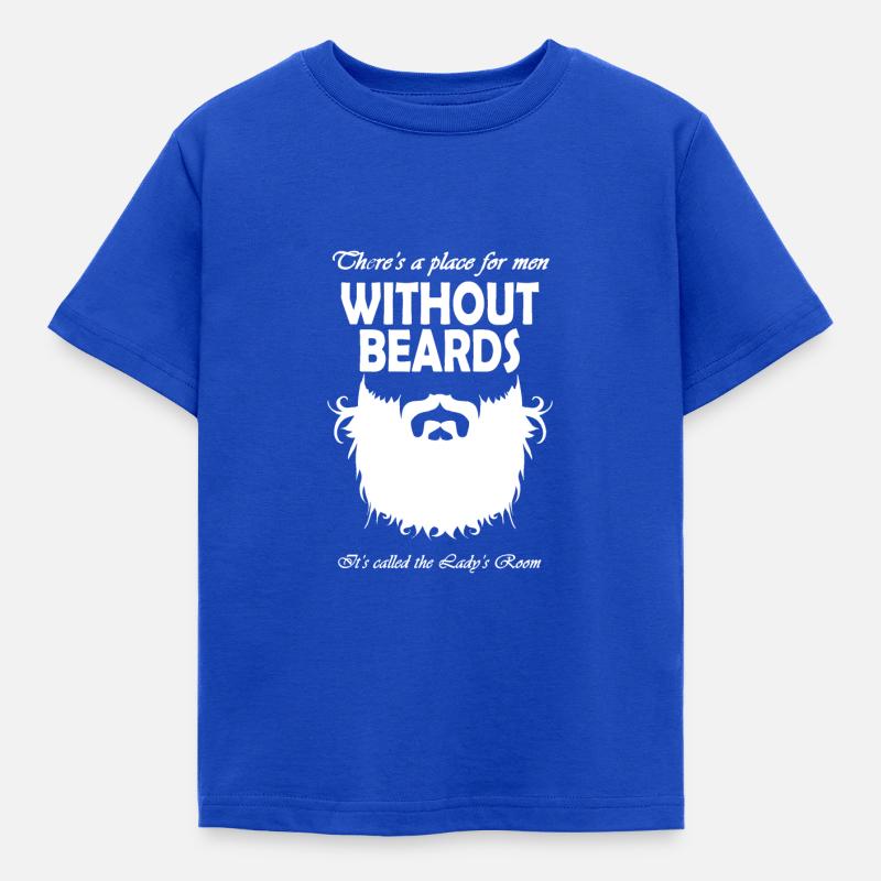 Bart Männer Design schnurrbart - Kinder T-Shirt - Royalblau