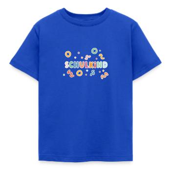 Schulkind - Kinder T-Shirt - Royalblau - Vorne - AI Model Kid Female (0cm)