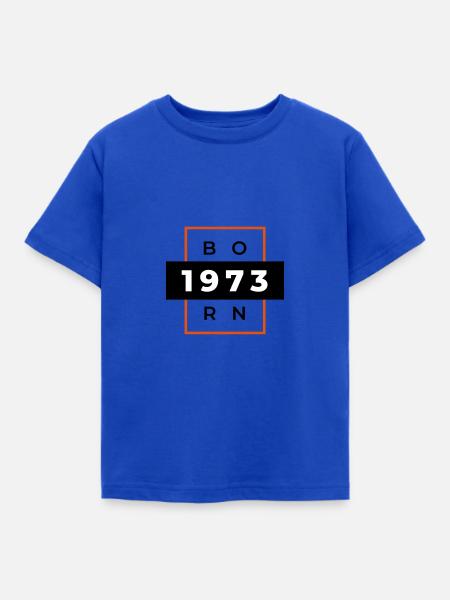 "Né en 1973" - T-shirt Enfant - bleu royal