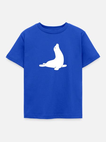 Robbe - Kinder T-Shirt - Royalblau