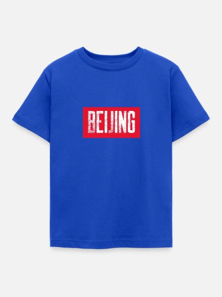 BEIJING - Kinder T-Shirt - Royalblau