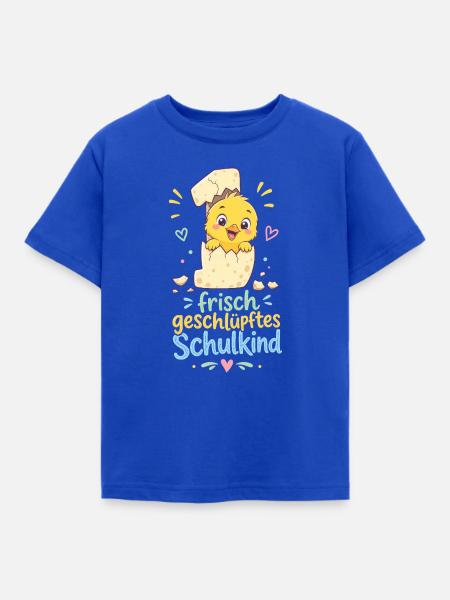 Frisch geschlüpftes Schulkind - Kinder T-Shirt - Royalblau