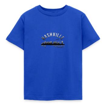 Silver Nashville Skyline - Kids' T-Shirt - royal blue - Front - AI Model Kid Female (0cm)