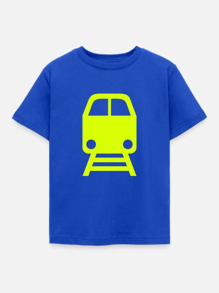Zug - Kinder T-Shirt - Royalblau