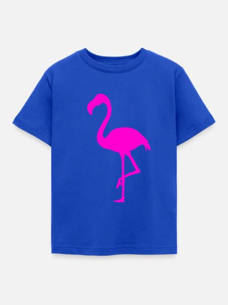 Flamingo Pink - Kinder T-Shirt - Royalblau