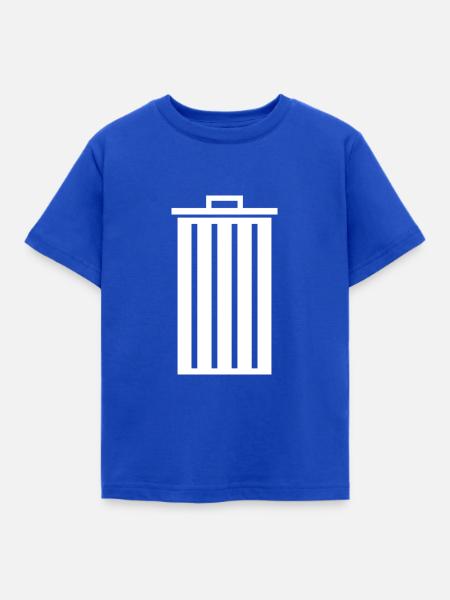 Mülltonne - Kinder T-Shirt - Royalblau