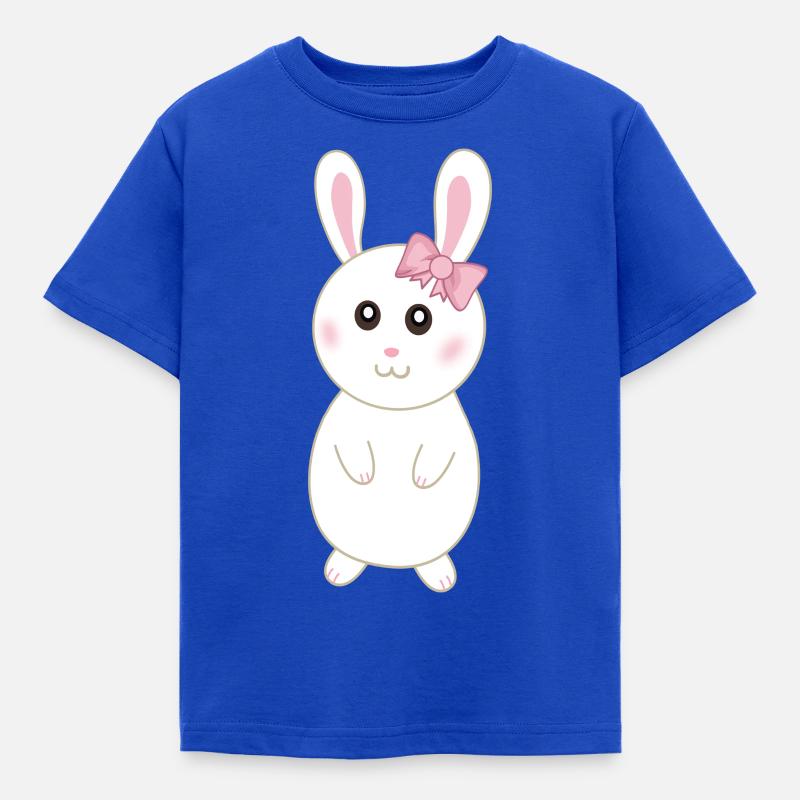 Rabbitette cute white rabbit - Kids' T-Shirt - royal blue