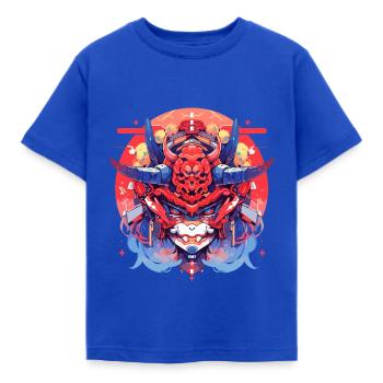 Gaki - Kinder T-Shirt - Royalblau - Vorne - AI Model Kid Female (0cm)