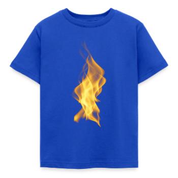 Flamme! Motif de flamme de feu - T-shirt Enfant - bleu royal - Devant - AI Model Kid Female (0cm)