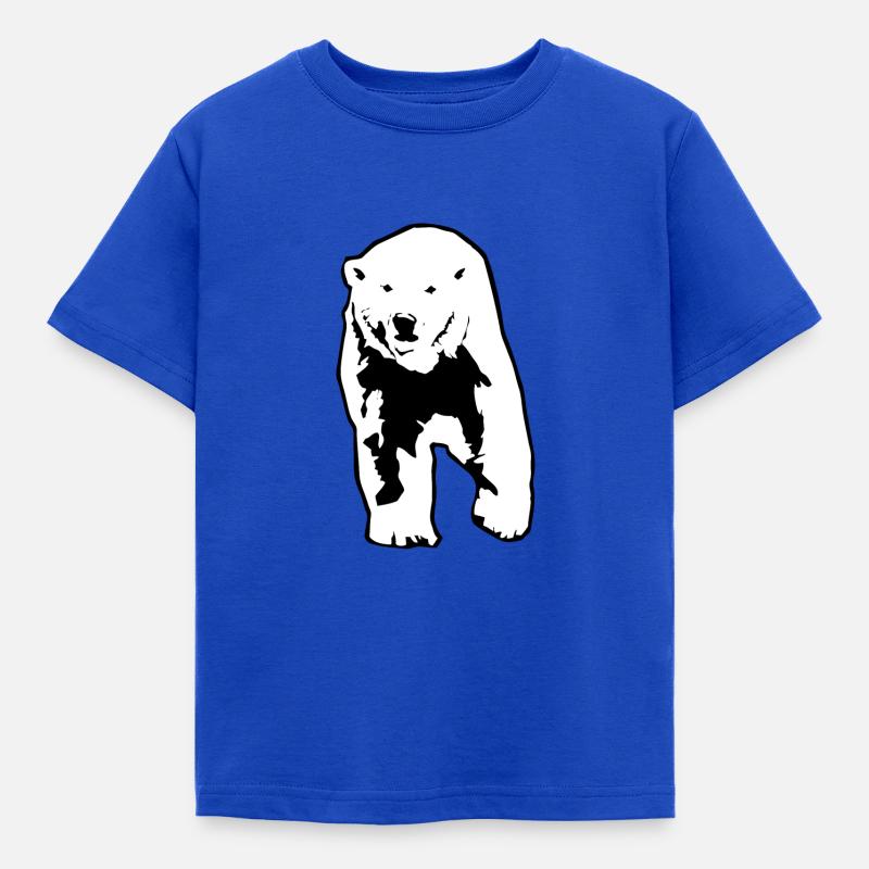 Eisbär - Kinder T-Shirt - Royalblau