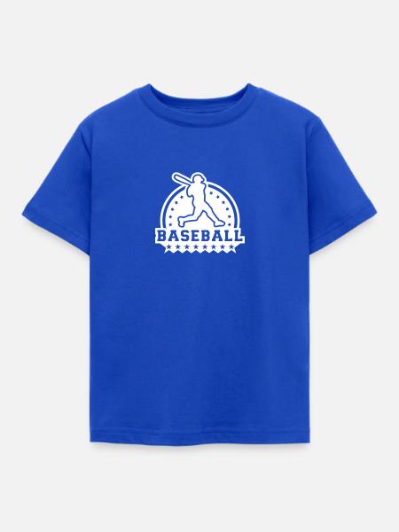 Baseball (Abzeichen) - Kinder T-Shirt - Royalblau