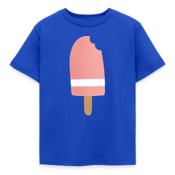 Gradient Pink Popsicle Bite - Kinder T-Shirt - Royalblau - Vorne - AI Model Kid Female (0cm)