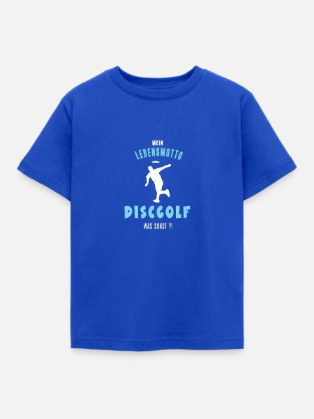 Discgolf Discgolfer Discgolfspieler Frisbee Golf - Kinder T-Shirt - Royalblau