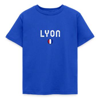 LYON - T-shirt Enfant - bleu royal - Devant - AI Model Kid Female (0cm)